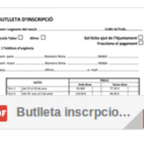 Inscripcions a les Activitats Extraescolars
